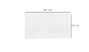 Mijölnir Valencia Hand Toalla de Manos Blanca 80% Algodón 20% Bambú 50 x 90 cm